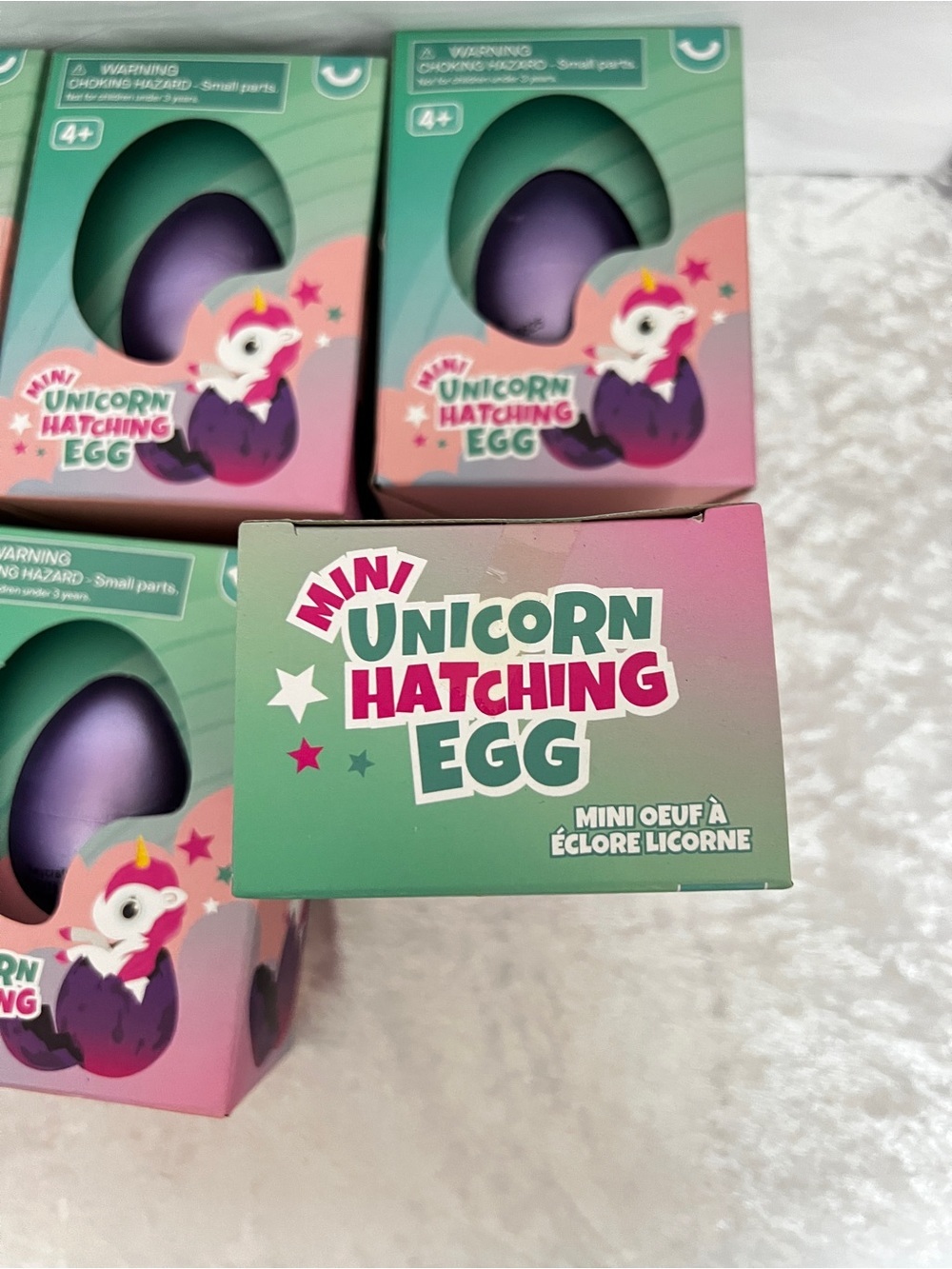Lot of 6 Mini Unicorn Hatching Egg Toys Purple Kids Party Favors Ages 4+ Kids - Picture 5 of 9